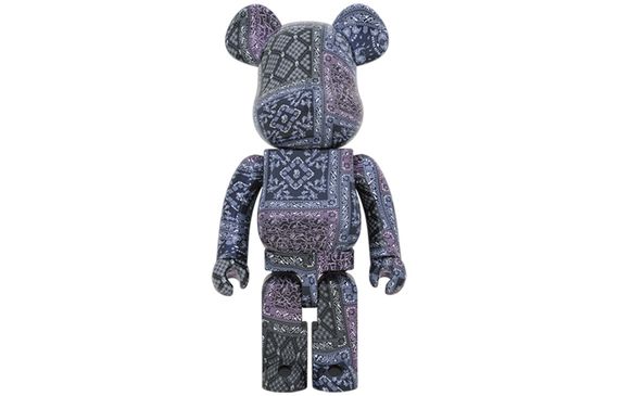 BE@RBRICK x BAPE BLACK BANDANA