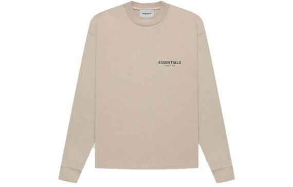 Fear of God Essentials FW21 Ls Tee String/Tan Logo T