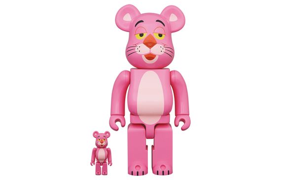 BE@RBRICK 1000%400%100% pink panther 7cm/28cm/70cm