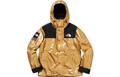 Supreme SS18 The North Face Metallic Mountain Parka Gold
