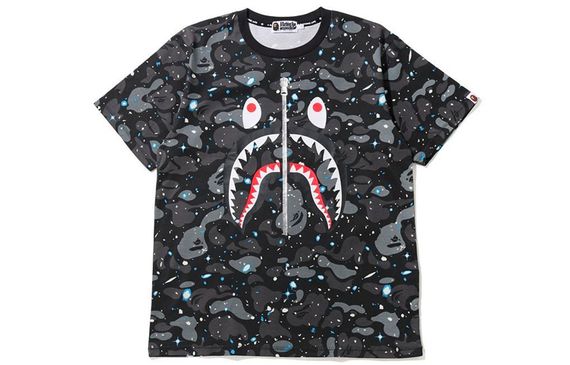 A BATHING APE Bape BAPE SS20 Space Camo Shark Tee T