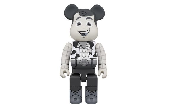 BE@RBRICK Woody B&amp;W Ver 400% 28cm