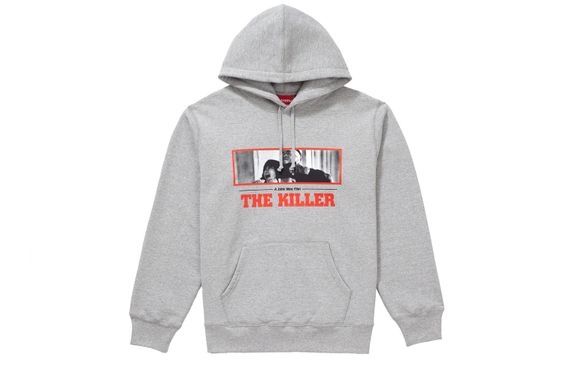 Supreme FW18 The Killer Hooded Sweatshirt Heather Grey