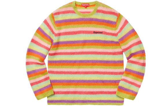 Supreme FW19 Week 1 Stripe Mohair Sweater