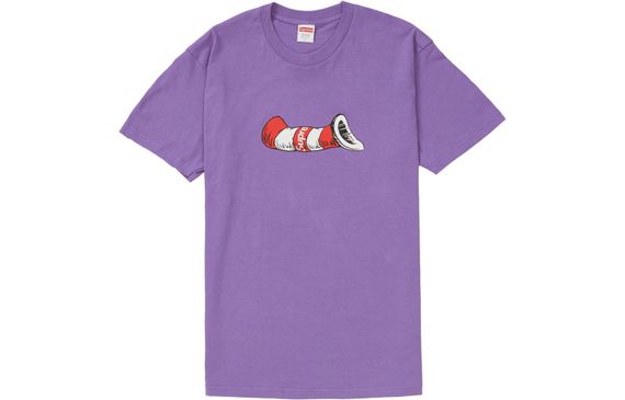 Supreme FW18 Cat in the Hat Tee Purple T