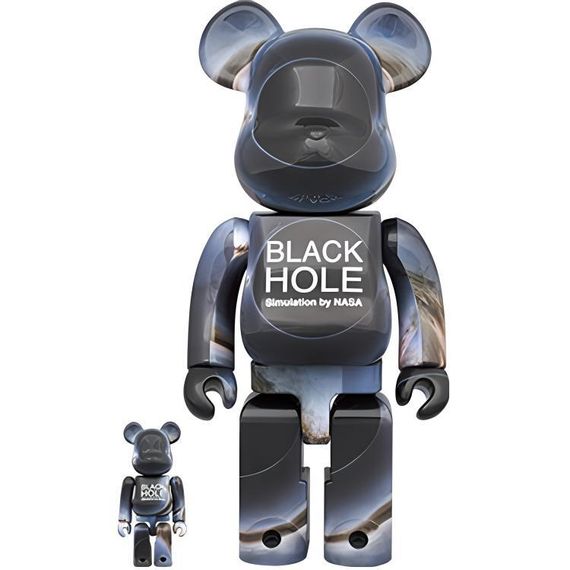 BE@RBRICK 400%100% NASA BLACK HOLE 7cm/28cm