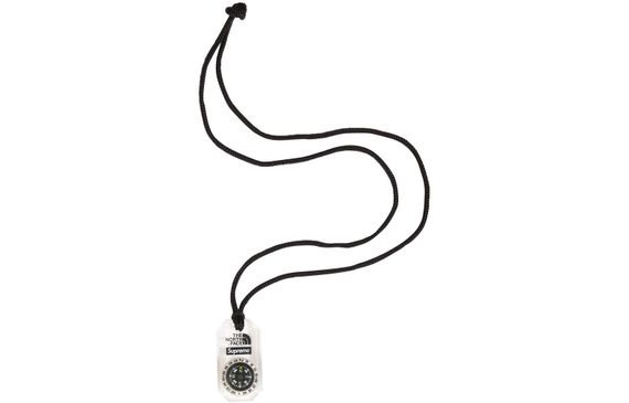 Supreme FW18 The North Face Compass Necklace Clear -