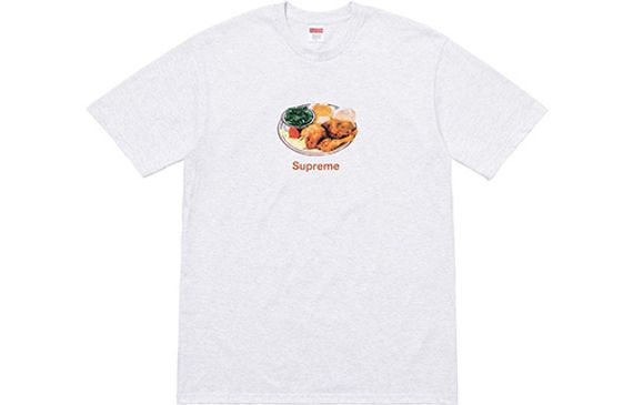 Supreme SS18 Chicken Dinner Tee Ash Grey T