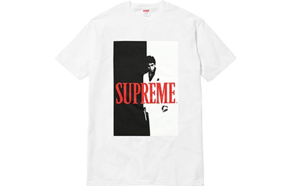 Supreme FW17 Scarface Split Tee White T