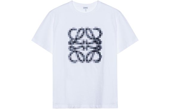 LOEWE SS23 Pixel Anagram-embroidered Logo T