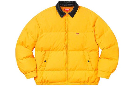 Supreme FW19 Week 12 Leather Collar Puffy