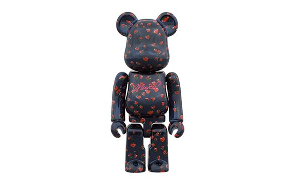 BE@RBRICK 400%100% MUVEIL &quot;Strawberry Pattern&quot; 7cm/28cm