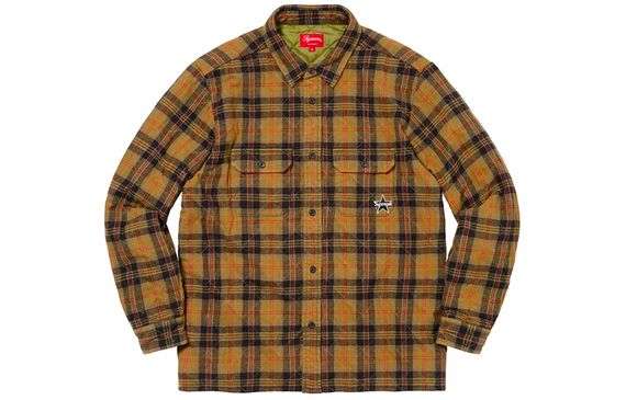 Supreme FW21 Week 12 Quilted Plaid Flannel Shirt