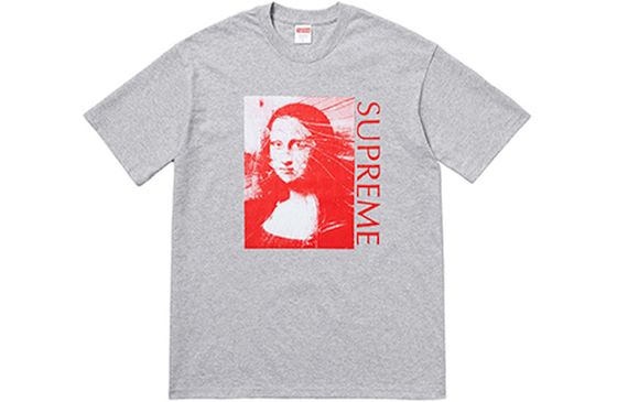 Supreme SS18 Mona Lisa Tee Heather Grey T