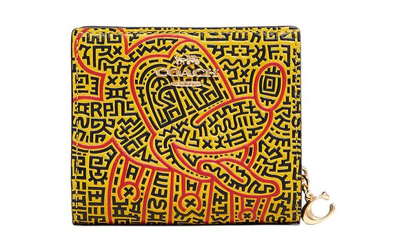 COACH x Keith Haringx Disney Snap Wallet Mickey Mouse