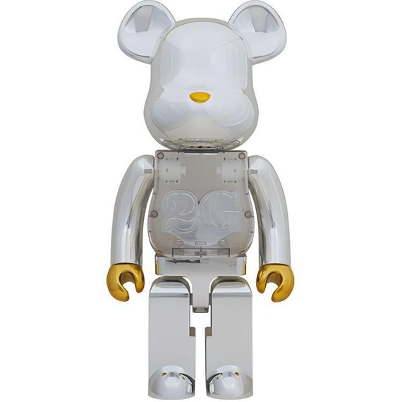 BE@RBRICK 2G White Chrome