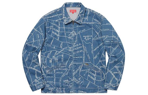 Supreme SS19 Gonz Map Work Jacket