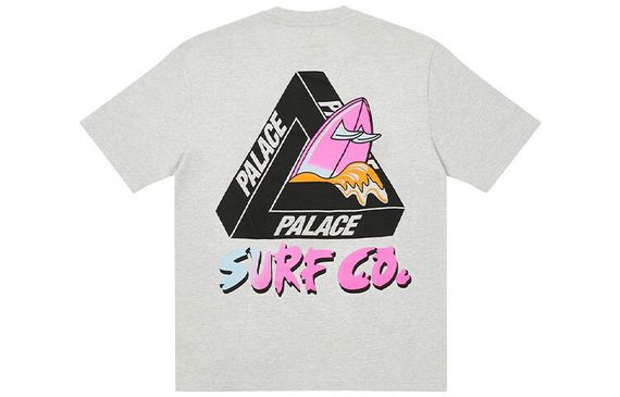 PALACE SS22 Tri-Surf Co T-Shirt Grey Marl T