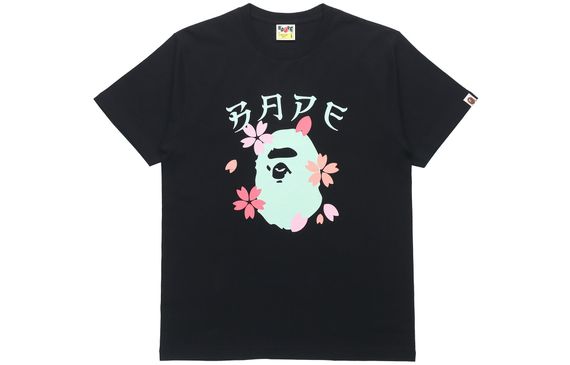 A BATHING APE SAKURA APE HEAD TEE MENS T