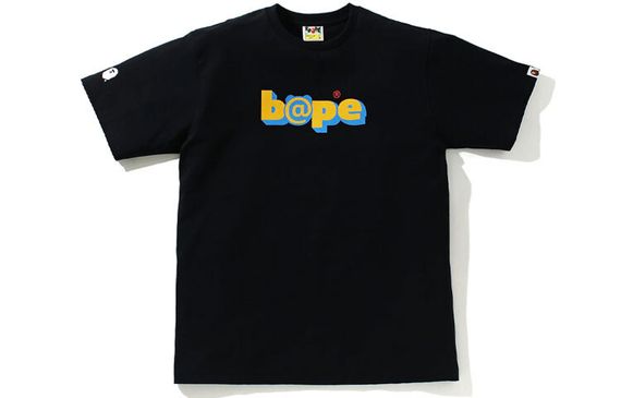 A BATHING APE x Medicom Toy BE@RBRICK Camo BE@R Tee Logo T