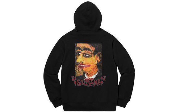Supreme FW18 Portrait Hooded Sweatshirt Black