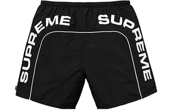 Supreme SS18 Arc Logo Water Short Black Logo