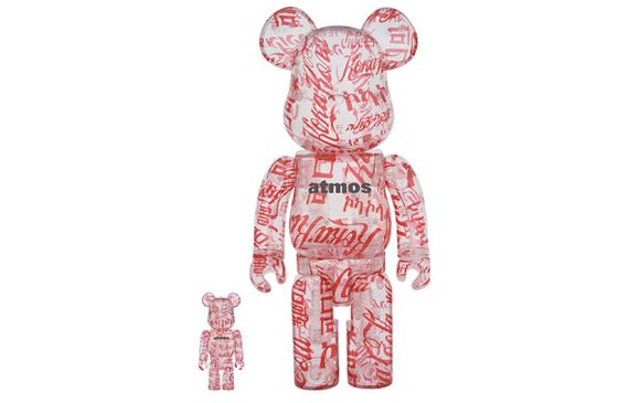 Atmos x Coca-Cola x BE@RBRICK 2019 Clear Red 100％+400％