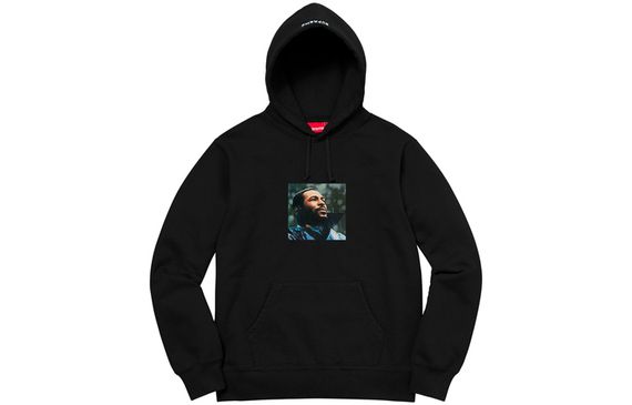 Supreme FW18 Marvin Gaye Hooded Sweatshirt Black