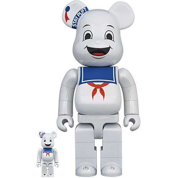 BE@RBRICK STAY PUFT MARSHMALLOW MAN WHITE CHROME Ver.