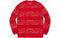 Supreme SS19 Metallic Jacquard Crewneck Red