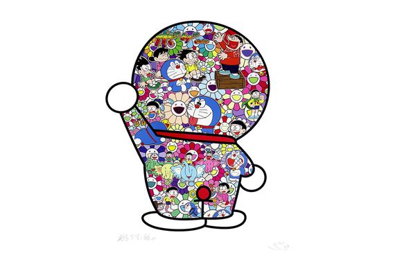 （Takashi Murakami）《Doraemon daily life》 65.5*57.3cm