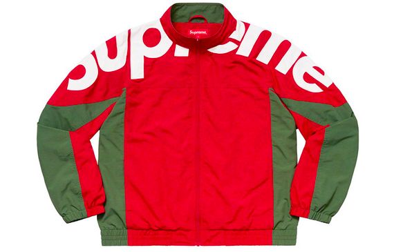 Supreme FW19 Week 1 Shoulder Logo Track Jacket logo