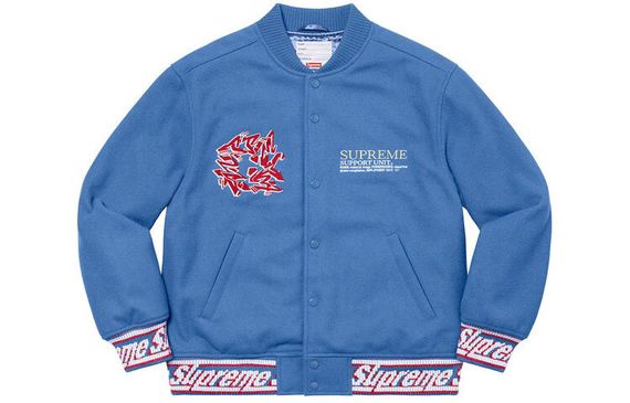 Supreme FW21 Week 12 Support Unit Varsity Jacket