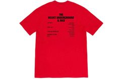 Supreme FW19 Week 4 x The Velvet Underground Nico Tee T