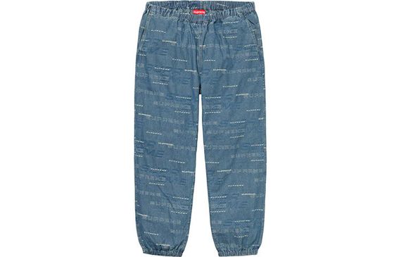 Supreme FW19 Week 3 Dimensions Logo Denim Skate Pant logo