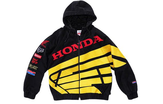 Supreme FW19 Week 6 x Honda x Fox Racing Puffy Zip Up Work Jacket